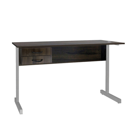 Mesa de Escritório 115cm Pé Metálico Com 2 Gavetas - SM Super Light 15MM - 74AX115LX60P