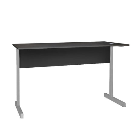 Mesa de Escritório 115cm Pé Metálico sem Gaveta com 1 passa fio - SM Super Light 15MM - 74AX115LX60P