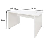 Kit Mesa de Escritório 120cm SM Beta 73Ax120Lx60P + Cadeira Secretária giratória sem braço Toscana