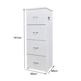 Arquivo para pasta suspensa com 4 gavetas com corrediças telescópicas - SM Alfa BP 141Ax50Lx46P