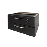 Mesa de Escritório 150cm Pé Metálico Com Gaveteiro de 2 Gavetas - SM Prime - 76Ax150Lx70P