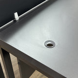 Mesa Plataforma Dupla de 120Lx135P com régua de conectividade e painel divisor em MDP - SM Prime - 76Ax120Lx135P
