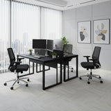 Mesa Plataforma Dupla de 120Lx135P com régua de conectividade e painel divisor em MDP - SM Prime - 76Ax120Lx135P