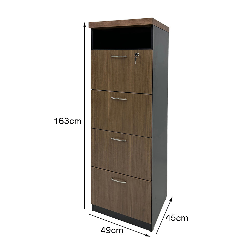 Arquivo Para Pasta Suspensa com 4 Gavetas e 1 Nicho - SM Prime - 163AX49LX45P
