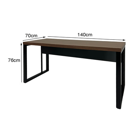 Mesa de Escritório Diretor Pé Metálico - SM Prime - 76Ax140Lx70P
