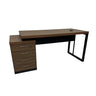 Mesa de Escritório Dinâmica Pé Metálico Com Gaveteiro Pedestal de 4 gavetas - SM Prime - 76AX172LX70P