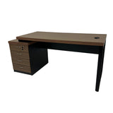 Mesa de Escritório 172cm Dinâmica Pé Metálico Com Gaveteiro Pedestal de 4 gavetas - SM Prime - 76AX172LX70P