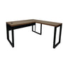 Mesa de Escritório em "L" Pé Metálico - Sm Prime - 76Ax140Lx150P