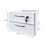 Gaveteiro de Mesa com 2 Gavetas - SM Prime - 26AX33LX41P