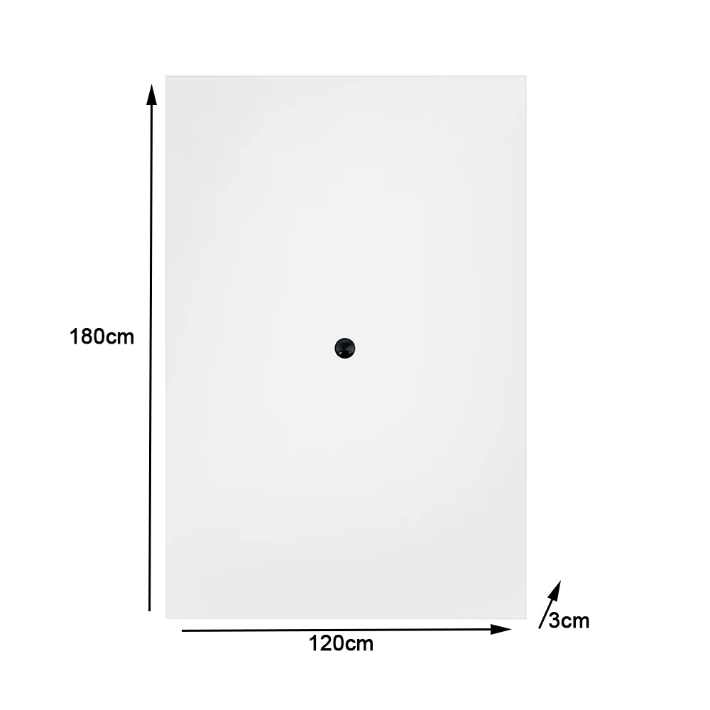 Painel de parede com passa cabo para mesa de reunião - Sm Prime 120x180x3