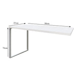 Mesa de Escritório Auxiliar Com Pé Metálico - SM Prime - 76Ax90Lx45P