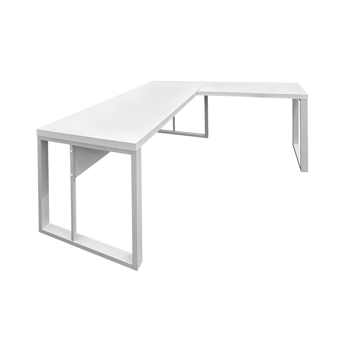 Mesa de Escritório em "L" Pé Metálico - Sm Prime - 76Ax120Lx150P