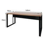 Mesa de Escritório em "L" Pé Metálico - Sm Prime - 76Ax140Lx160P