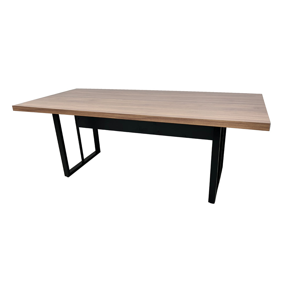 Mesa de Reunião Retangular 6 Lugares Com Pé Metálico - SM Prime - 74Ax200Lx90P