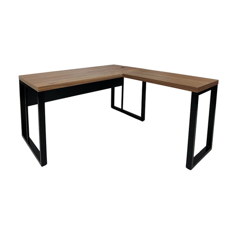 Mesa de Escritório em "L" Pé Metálico - Sm Prime - 76Ax140Lx150P
