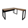 Mesa de Escritório em "L" Pé Metálico - Sm Prime - 76Ax140Lx150P