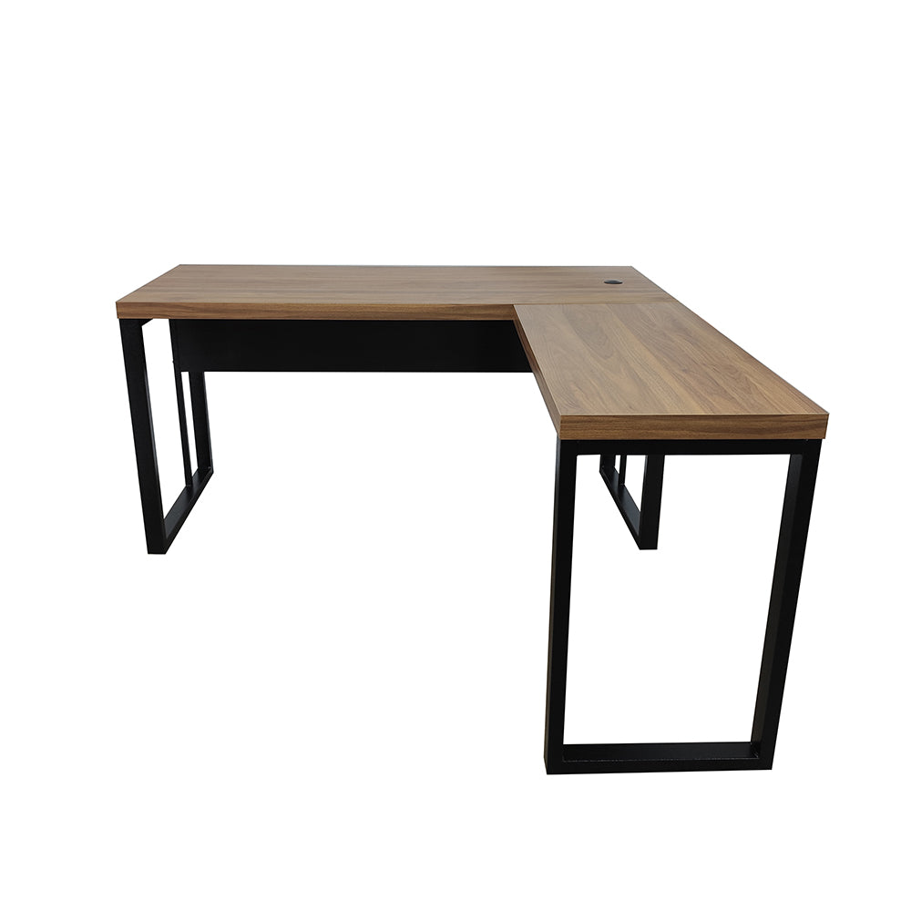 Mesa de Escritório em "L" Pé Metálico - Sm Prime - 76Ax140Lx160P