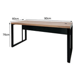 Mesa de Escritório 90cm Pé Metálico - SM Prime - 76Ax90Lx60P