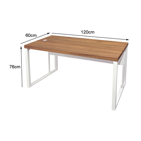 Mesa de Escritório 120cm Pé Metálico - SM Prime - 76Ax120Lx60P