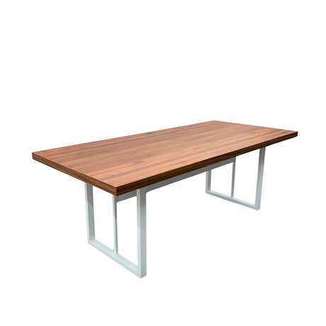 Mesa de Reunião Retangular 6 Lugares Com Pé Metálico - SM Prime - 74Ax200Lx90P