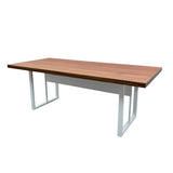Mesa de Reunião Retangular 6 Lugares Com Pé Metálico - SM Prime - 74Ax200Lx90P