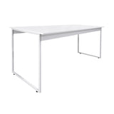 Mesa para Refeitório 4 Lugares c/2 Bancos 2 Lug. em MDF com Estrutura Metálica 135L x 72P