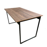 Mesa para Refeitório 6 Lugares c/2 Bancos 3 Lug. em MDF com Estrutura Metálica 180L x 72P