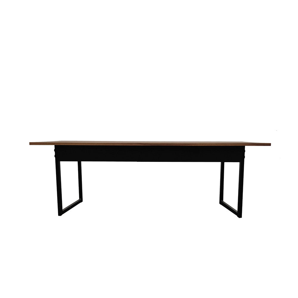 Mesa para Refeitório 4 Lugares c/2 Bancos 2 Lug. em MDF com Estrutura Metálica 135L x 72P