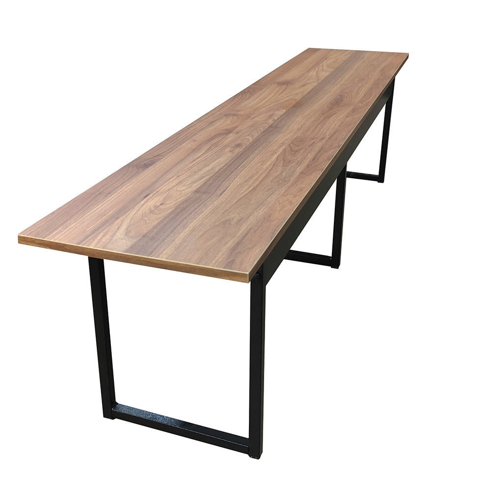 Banco para mesa refeitório 3 Lugares em MDF com estrutura metálica 170L x 43A x 34,5P
