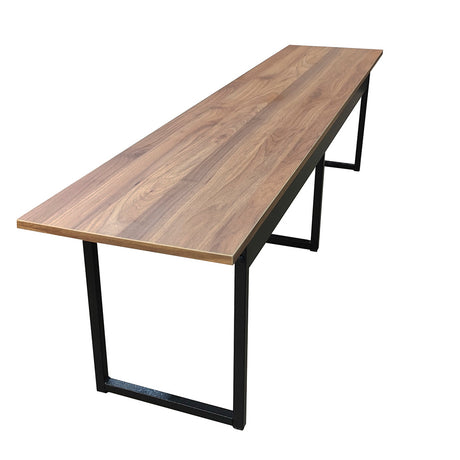 Banco para mesa refeitório 3 Lugares em MDF com estrutura metálica 170L x 43A x 34,5P