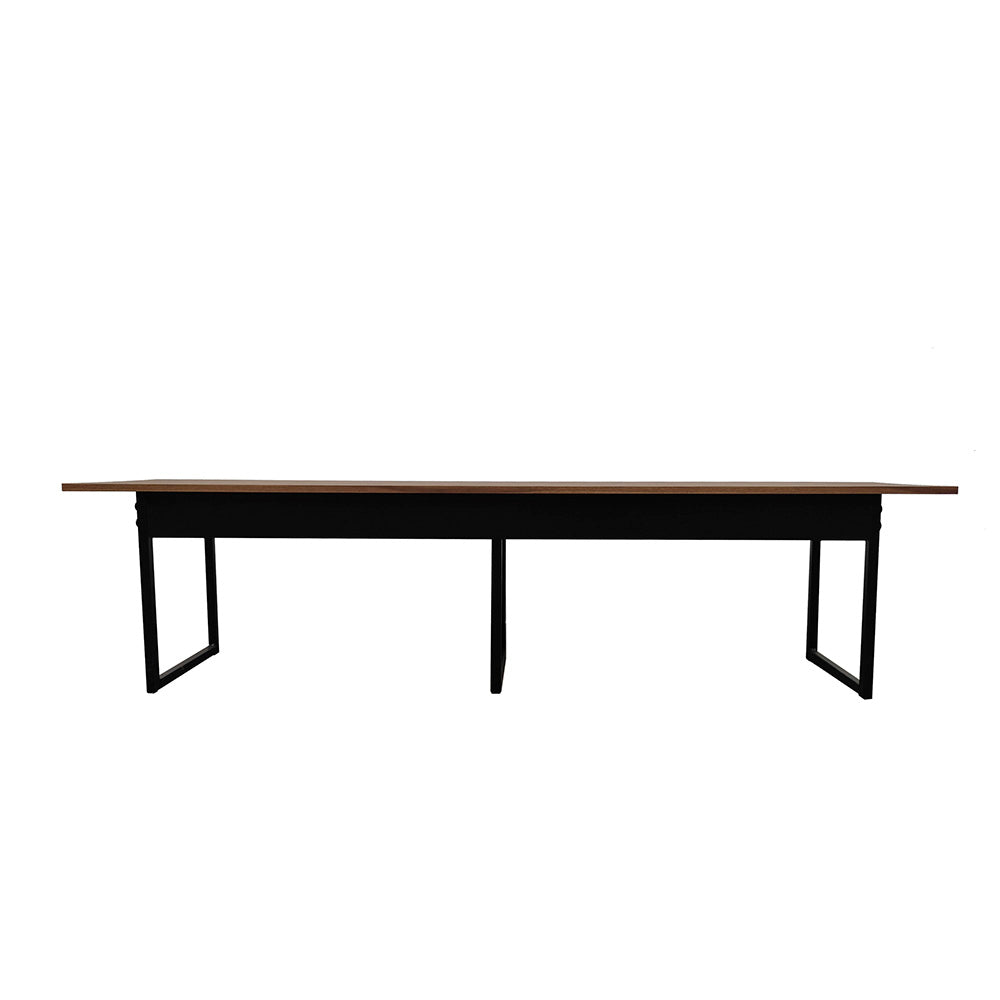 Banco para mesa refeitório 3 Lugares em MDF com estrutura metálica 170L x 43A x 34,5P