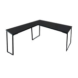 Mesa de Escritório em "L" Pé Metálico - Porto - 120Lx50Px74A / 130Lx34P