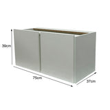 Nicho com 2 portas para estante Trio - SM Industrial - 39AX75LX37P