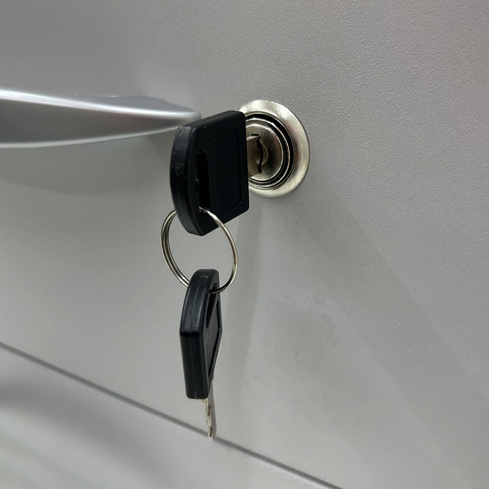 Mesa de Escritório 120cm pé painel com gaveteiro de 2 gavetas - Euro ATC30 - 74AX120LX60P