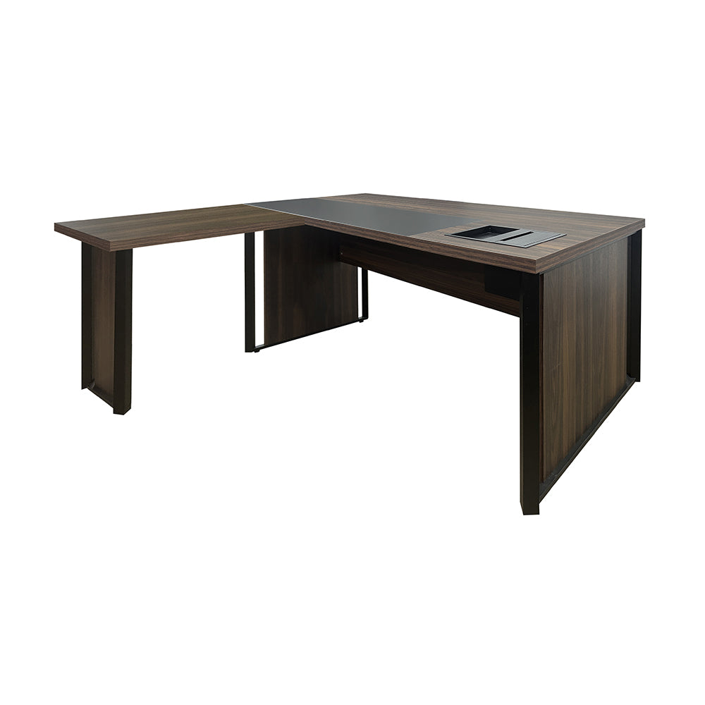 Mesa de Escritório 180cm Com 1 Caixa de Tomadas à Direita - Euro Malta