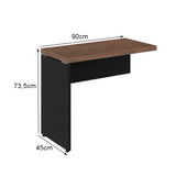 Mesa de escritório auxiliar com pé painel - Euro Croácia - 73,5AX90LX45P