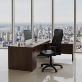 Cadeira de Escritório presidente com encosto em tela e assento em material sintético - MS System