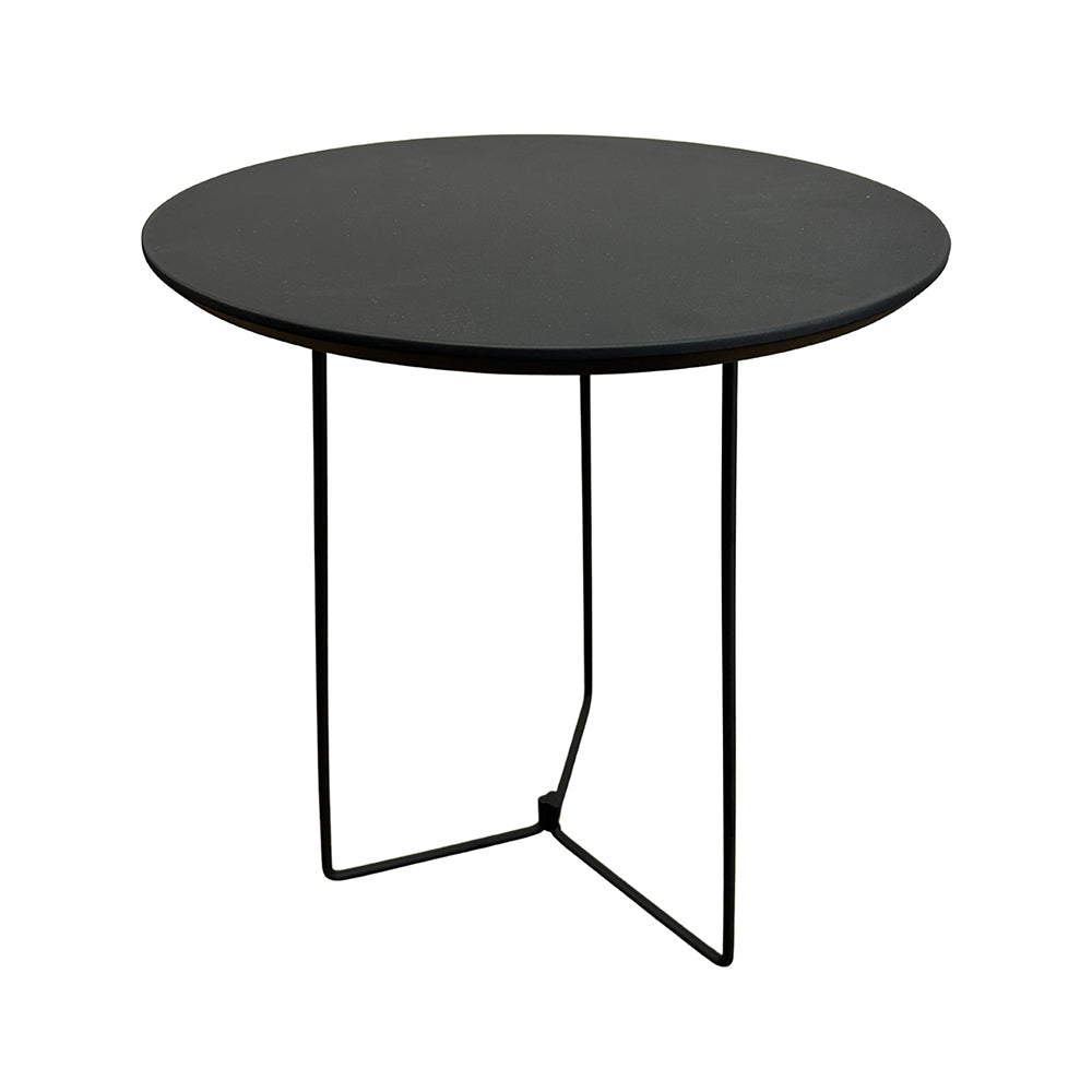 Mesa lateral com Tampo MDF/BP e Base Metálica  50Ax42L