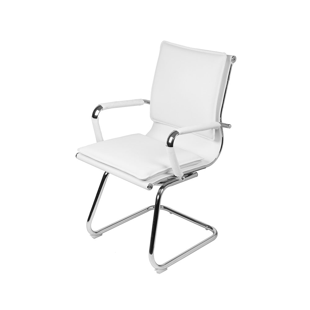 Cadeira Atendimento Pisa com base cromada - Or Design
