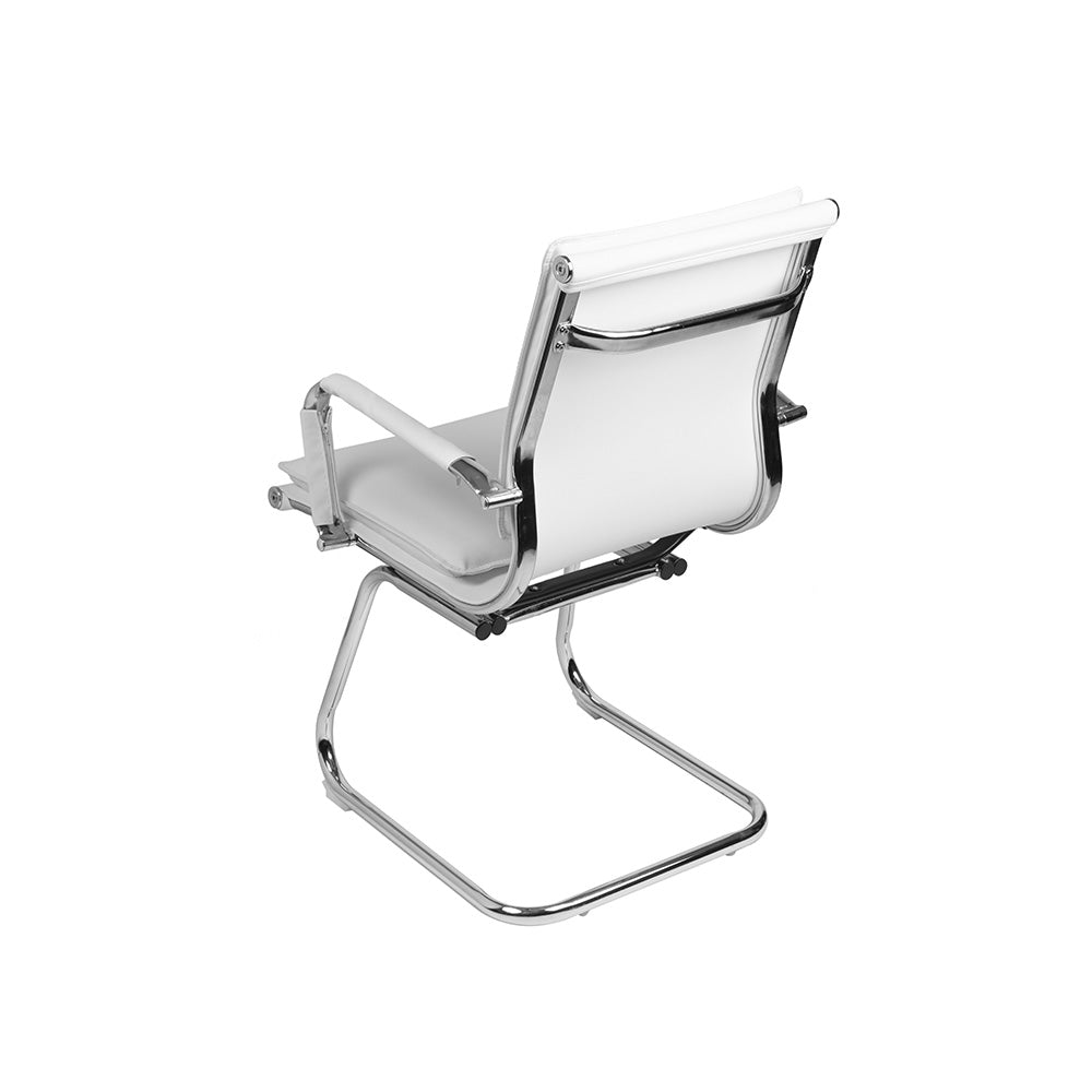 Cadeira Atendimento Pisa com base cromada - Or Design