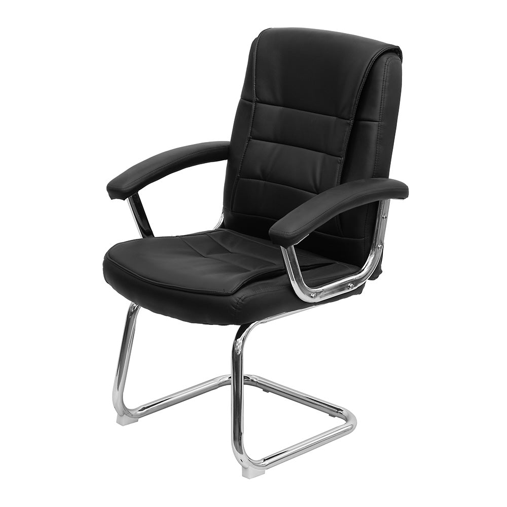 Cadeira de Escritório Atendimento Com Estofado em PU e Base Cromada Osler - Or Design