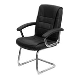 Cadeira de Escritório Atendimento Com Estofado em PU e Base Cromada Osler - Or Design