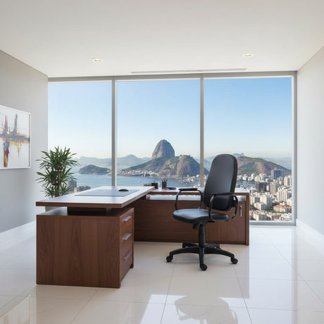 Cadeira de Escritório Presidente 260 em Material sintético Toscana - Ms System