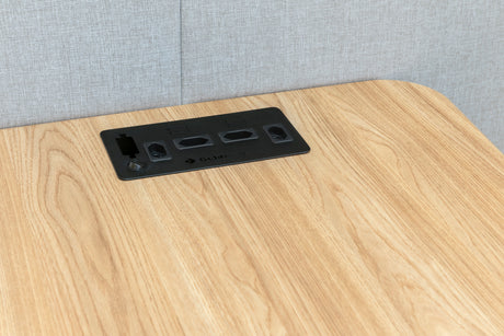 MESA PARA CABINE DE 2 LUGARES COM PÉ BRANCO 74A x 69L x 78P