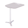 MESA PARA CABINE DE 2 LUGARES COM PÉ BRANCO 74A x 69L x 78P