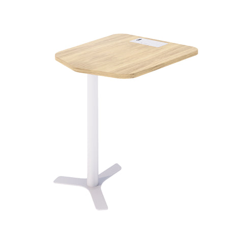 MESA PARA CABINE DE 2 LUGARES COM PÉ BRANCO 74A x 69L x 78P